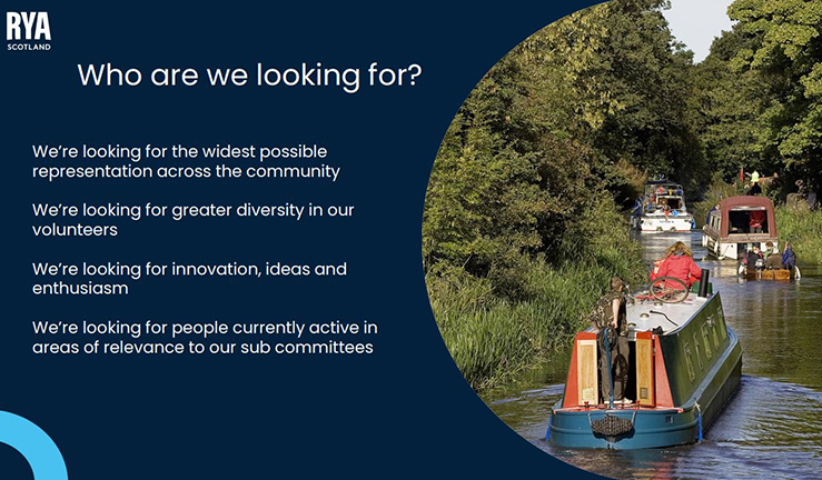 Excerpt from the Volunteer Recruitment packs for RYA Scotland. 