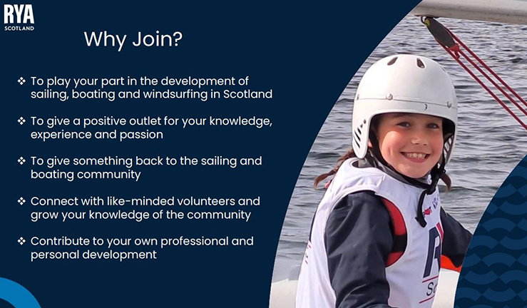 Excerpt from the Volunteer Recruitment packs for RYA Scotland. 