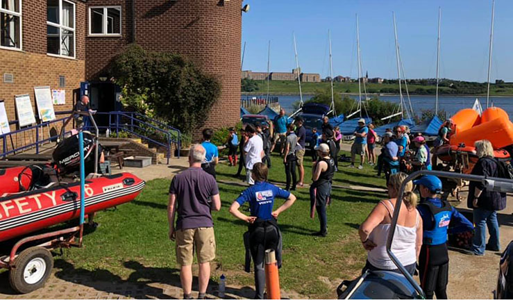 Briefing for NEYYTS event at South Shields SC.