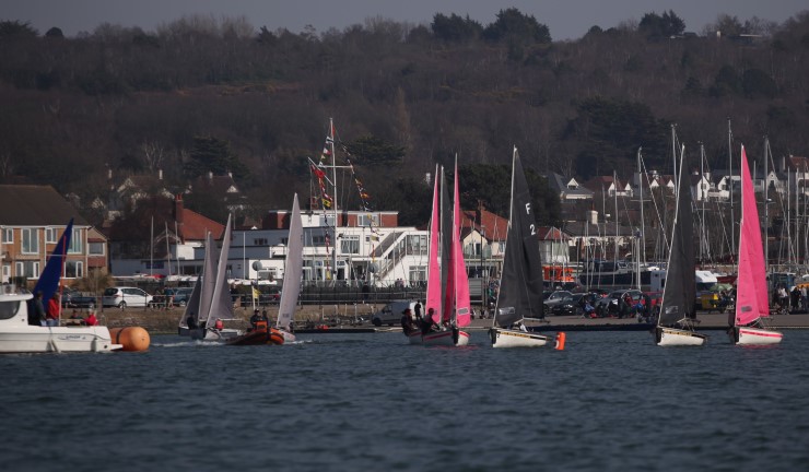 RYA National Team Racing Championship - action in front of the club at West Kirby SC - credit Dan Booth, West Kirby Sailing Club 
