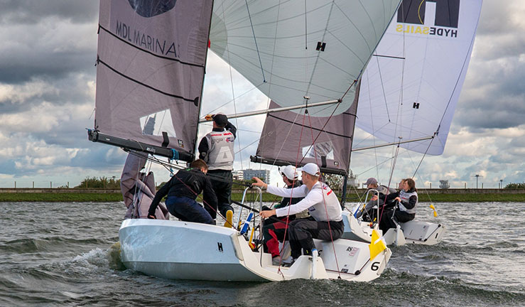 Match racing in RS21s at Queen Mary SC