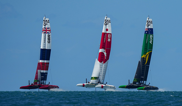 SailGP boats in action, Team Great Britain