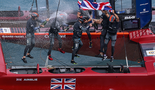 SailGP boats in action, Team Great Britain
