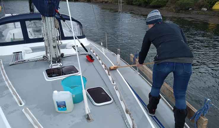 Various images for InBrief newsletter - Boat cleaning, fuel collar and recycling point
