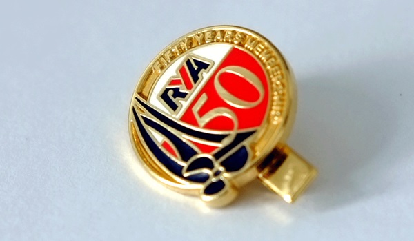 50 year pin badge, 50 year membership