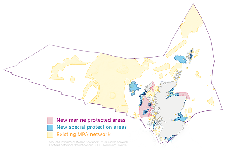 Crown Estates Map of Scotland's Marine Protected Area Network
