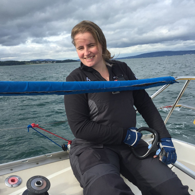 Mary Martin Sailing on the the open water