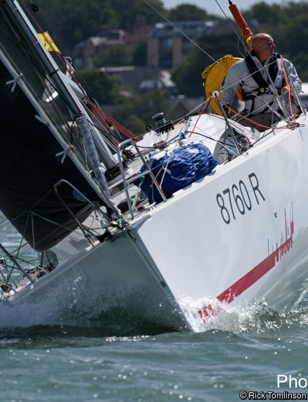 SORC The COVID SHAKEDOWN RACE Sunday 7th June 2020.Single and Double handed race around bouys in the Solent..Photo Rick Tomlinson