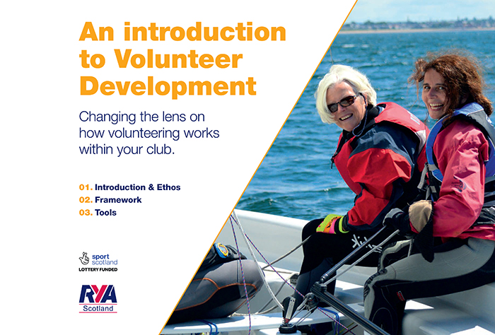 The cover of the RYA Scotland Volunteer Development Framework