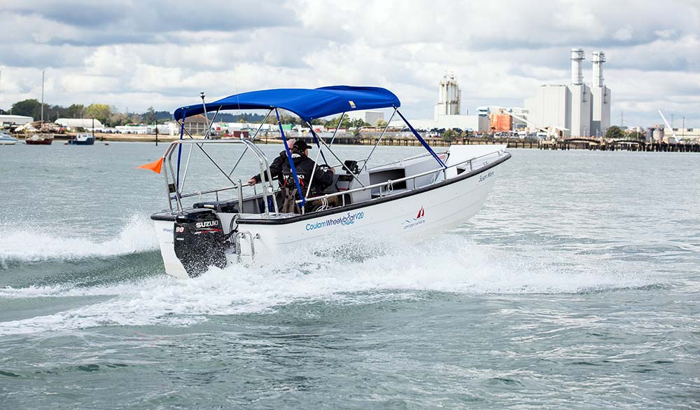 Powerboating in the winter 