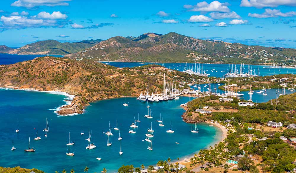 Antigua Yacht Club from Above