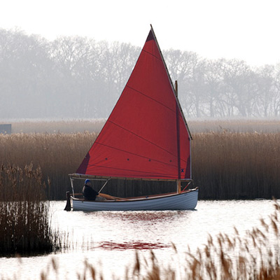 dinghy trails east Hickling cruising