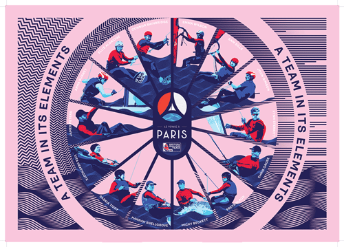 Paris 2024 A2 Poster BST Team