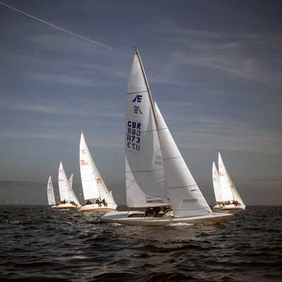 celebrating crew on yacht at event