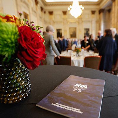 closeup of the the volunteer awards brochure