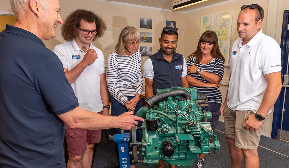 wideshot of diesel engine classroom