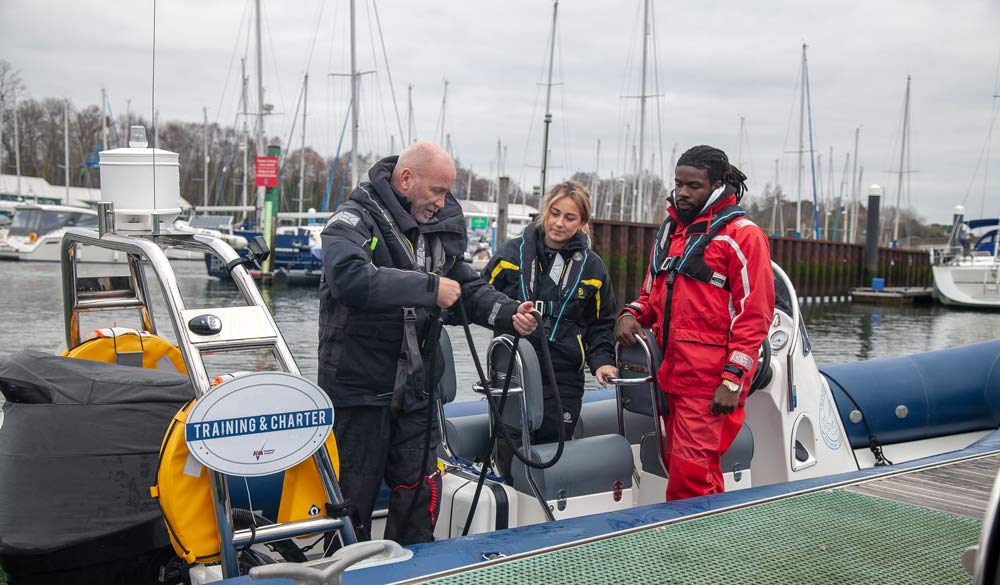Powerboat handling course 