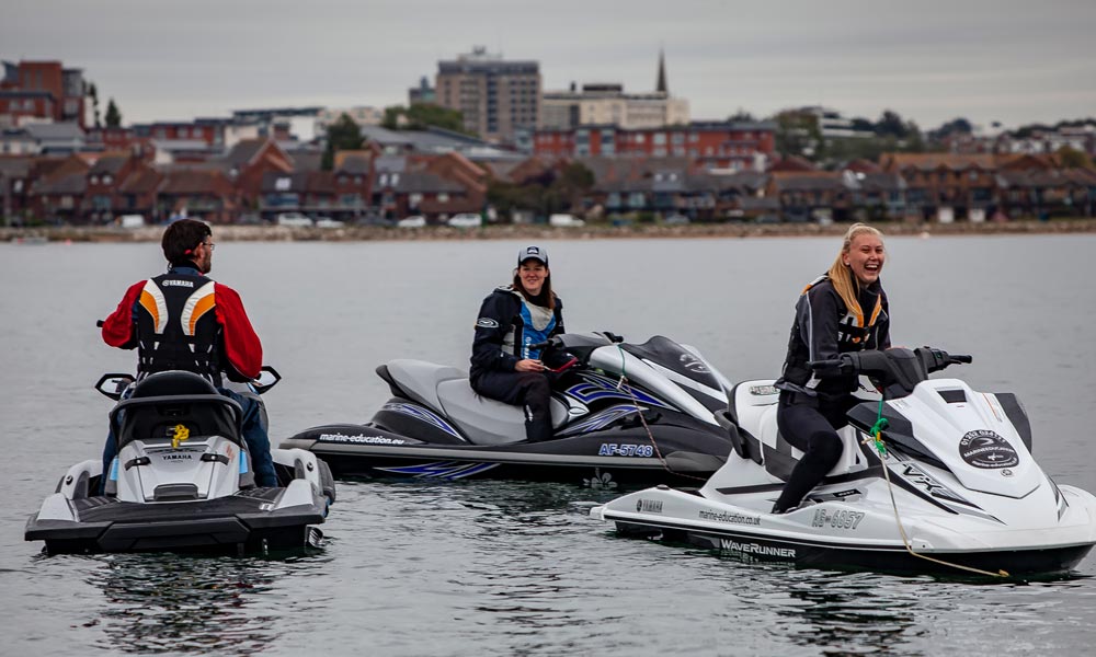 Safety in numbers when on a jet ski