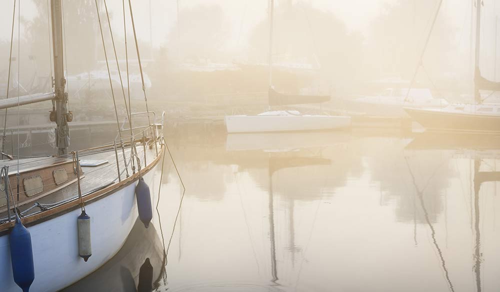 sailing with reduced visibility in the fog