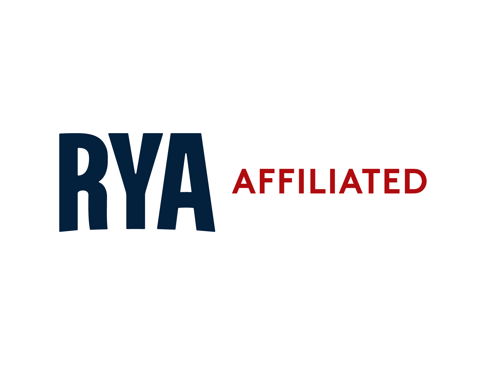RYA affiliated logo with text side by side