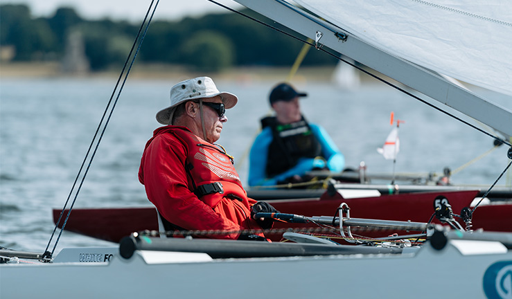 RYA Sailability Multiclass Regatta 2022 winner Graham Hall 