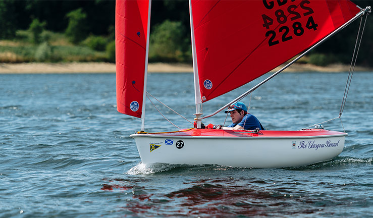 Rory McKinna sailing Hansa at Multiclass 2022