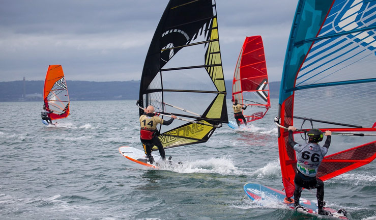 RYA Club of the Year Award windsurfers at Ballyholme Yacht Club 