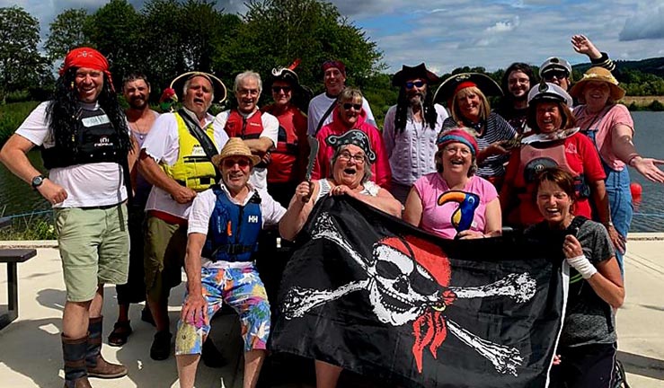 A group dressed up as pirates at Otley SC