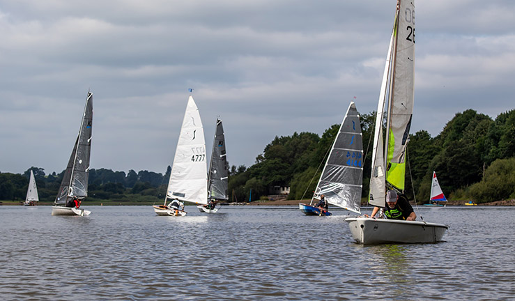 Boats on the water at Rudyard Lake SC