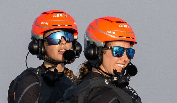 Hannah Diamond on board with Emirates GBR SailGP team