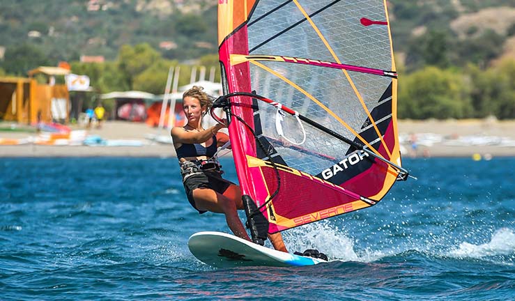 Harriet Averns RYA Yachtmaster of the Year windsurfing - Credit Nathan Warren