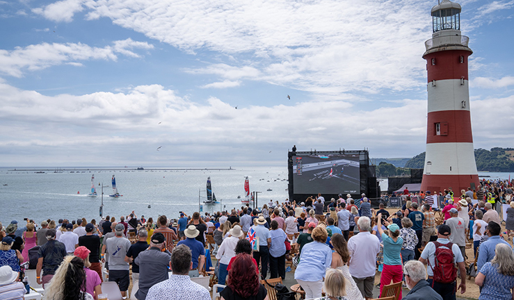 Sail GP in Plymouth where Rory McKinna gained work experience with the Swiss Team 