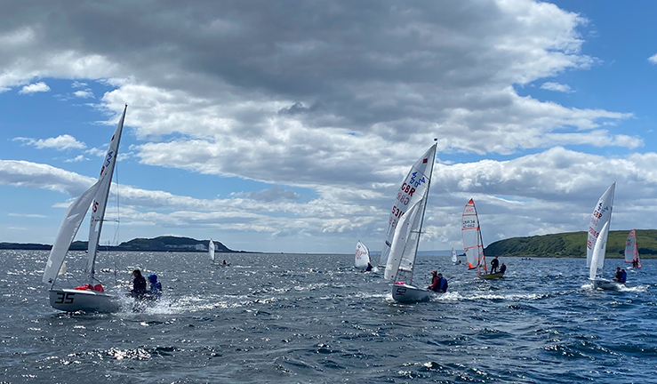 Dinghy Racing at the RYA Youth and Junior Championships off Largs