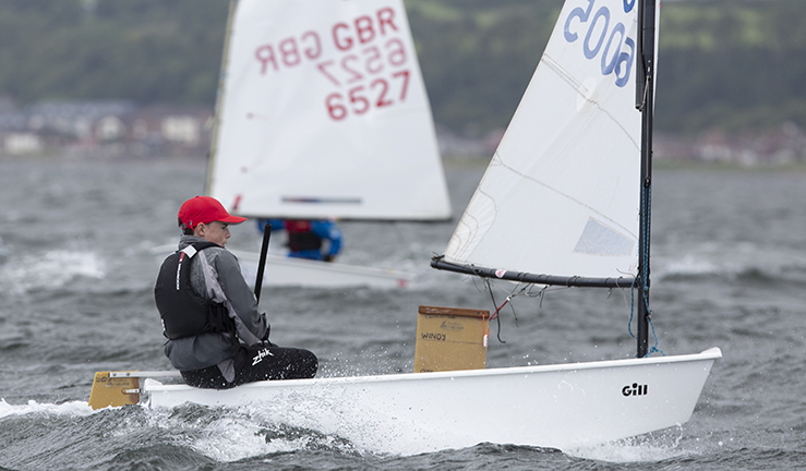 Dinghy Racing at the RYA Youth and Junior Championships off Largs