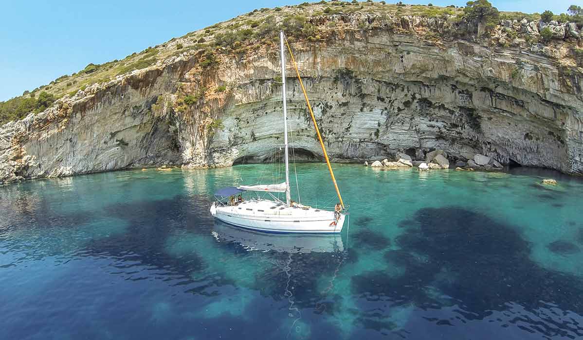 Neilson yacht in Greece