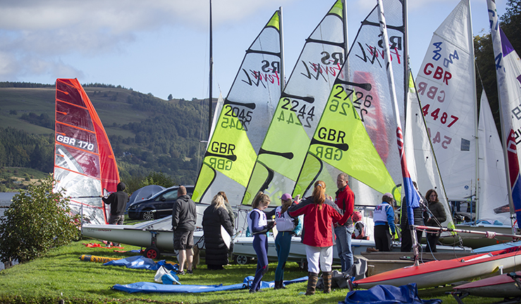 RYA Scotland Late Summer Championships .Loch Tummel 24/25th September 2022..Fleet Ashore..Image Credit Marc Turner