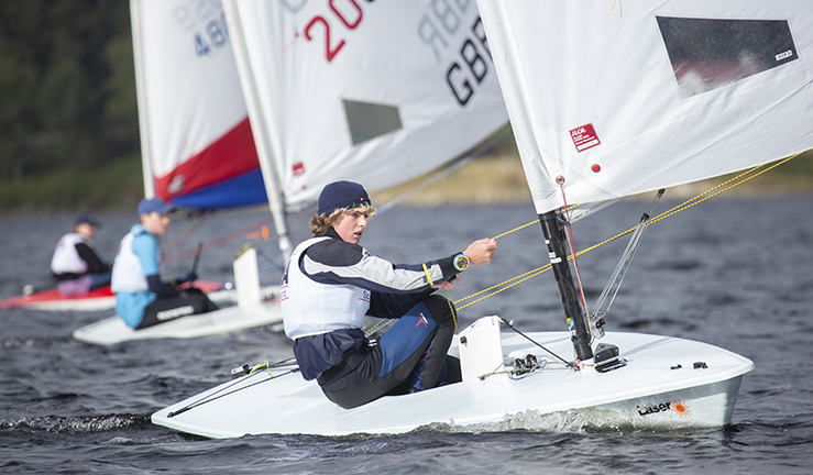 RYA Scotland Late Summer Championships .Loch Tummel 24/25th September 2022..ILCA 6 Roo Purvis ..Image Credit Marc Turner