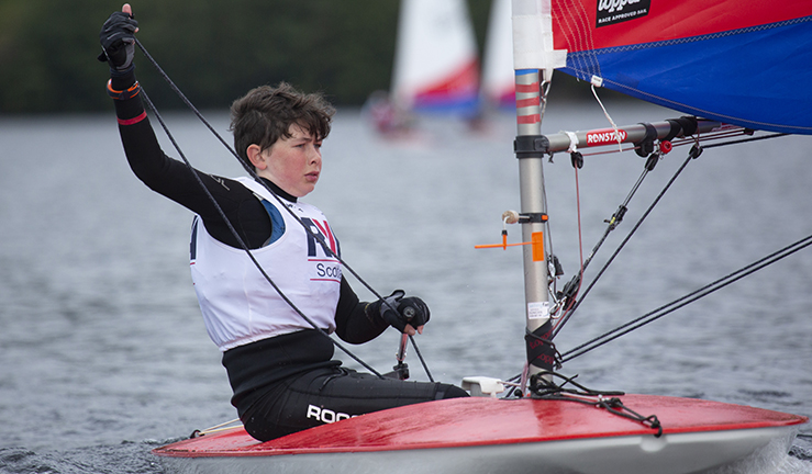 RYA Scotland Late Summer Championships .Loch Tummel 24/25th September 2022..Topper Ben Homer..Image Credit Marc Turner