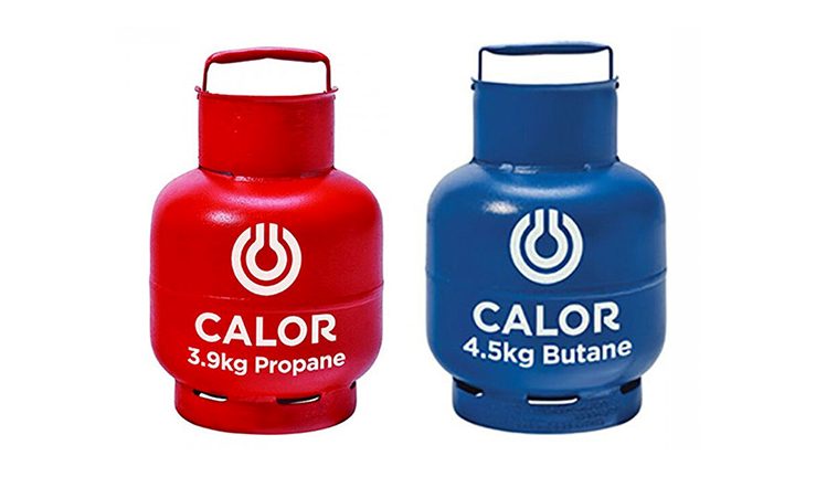 Calor Gas 3.9kg Propane and 4.5kg Butane cylinders