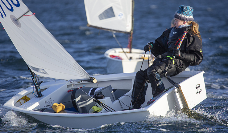 Sailing and WIndsurfing action at the winter Champs