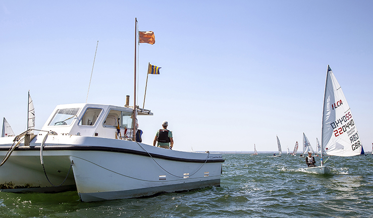 On-water race start 