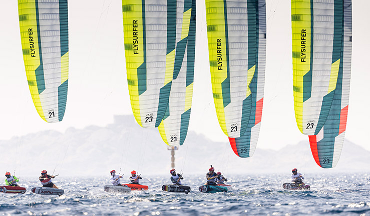 Paris 2024 Olympic Sailing Test Event, Marseille, France. Day 2 Race Day on 10th July 2023.