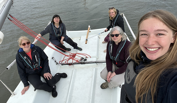 Women and Girls taking part in the No Buoys Allowed event at Port Edgar Watersports