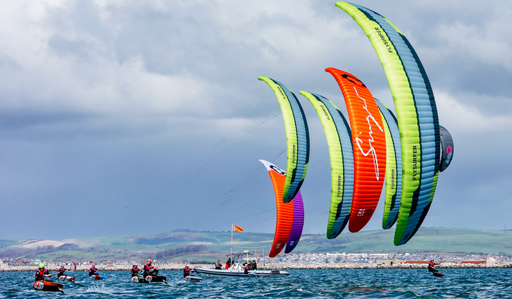 Kite foiling fleet
