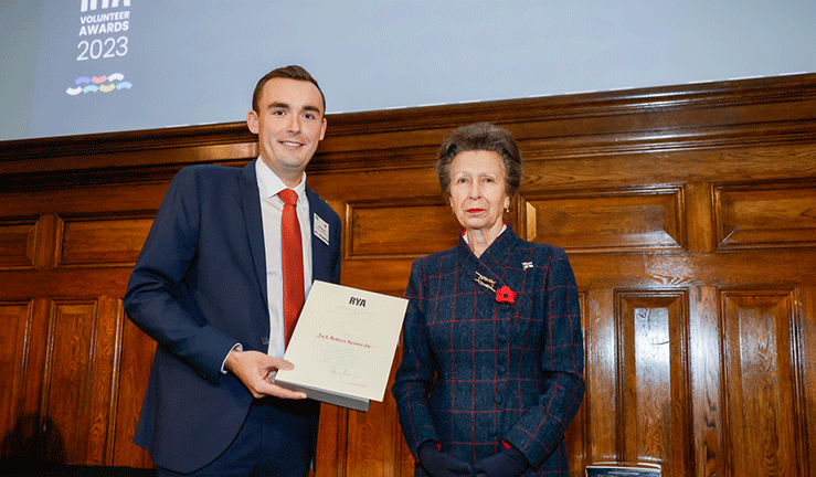 NI RYA Award winners with Princess Royal