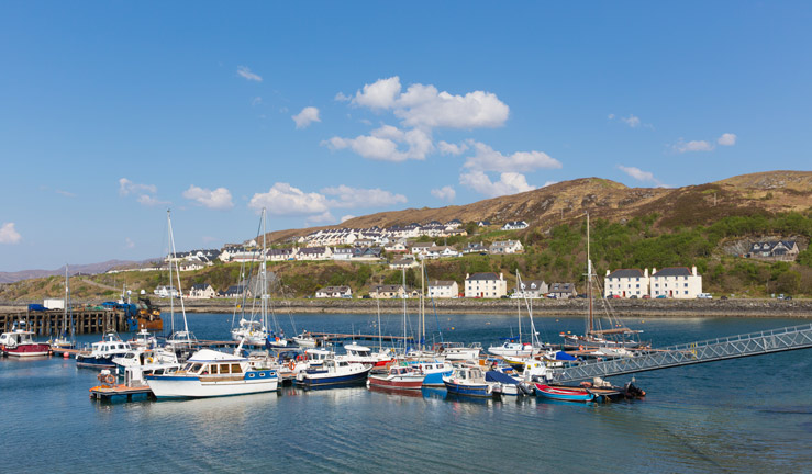 Scotland Mallaig boats in harbour