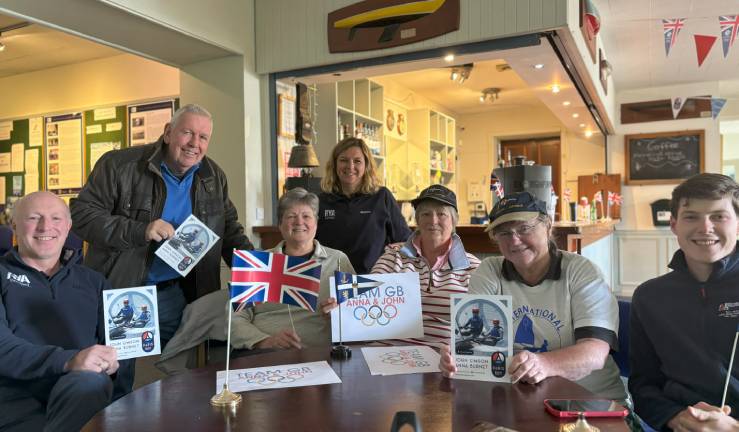 Anna Burnet and John Gimson Olympic action and support