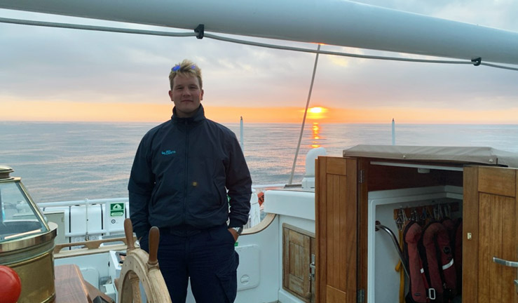 Freddie Jablonski on yacht image 