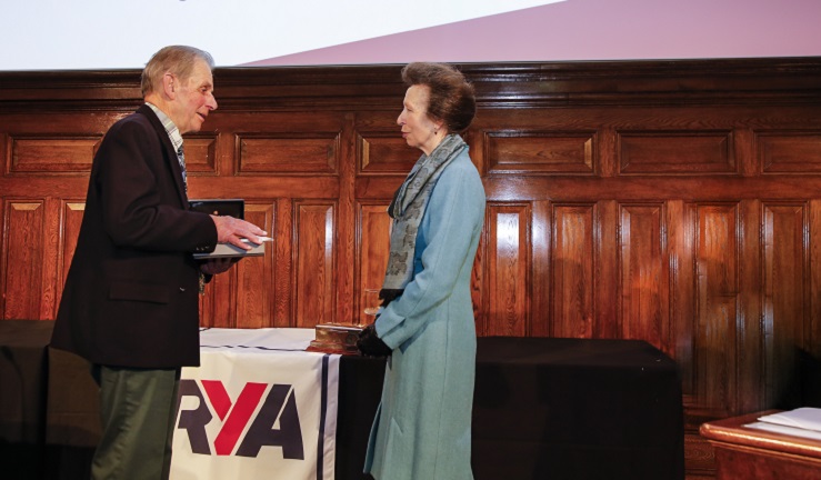 Richard Thompson is collecting an award from HRH Princess Anne