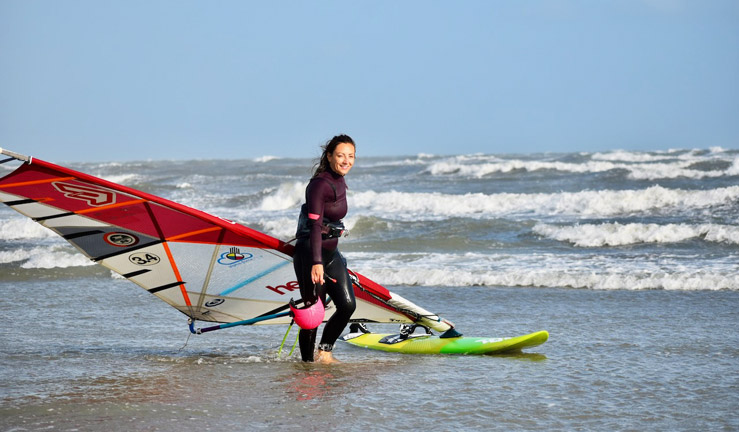 Female windsurfer 